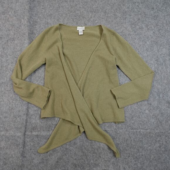 Soft Surroundings Sweater Womens Small Cashmere Wrap Tie Front Soft Luxe Luxury - Picture 1 of 8